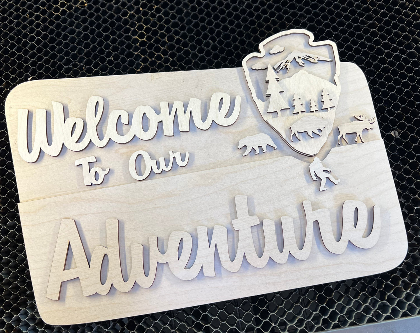 Welcome to Adventure NP Sign