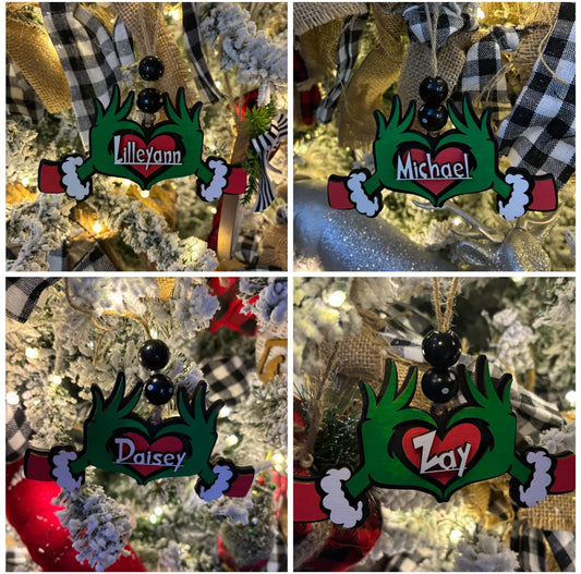 Green Hands Ornament
