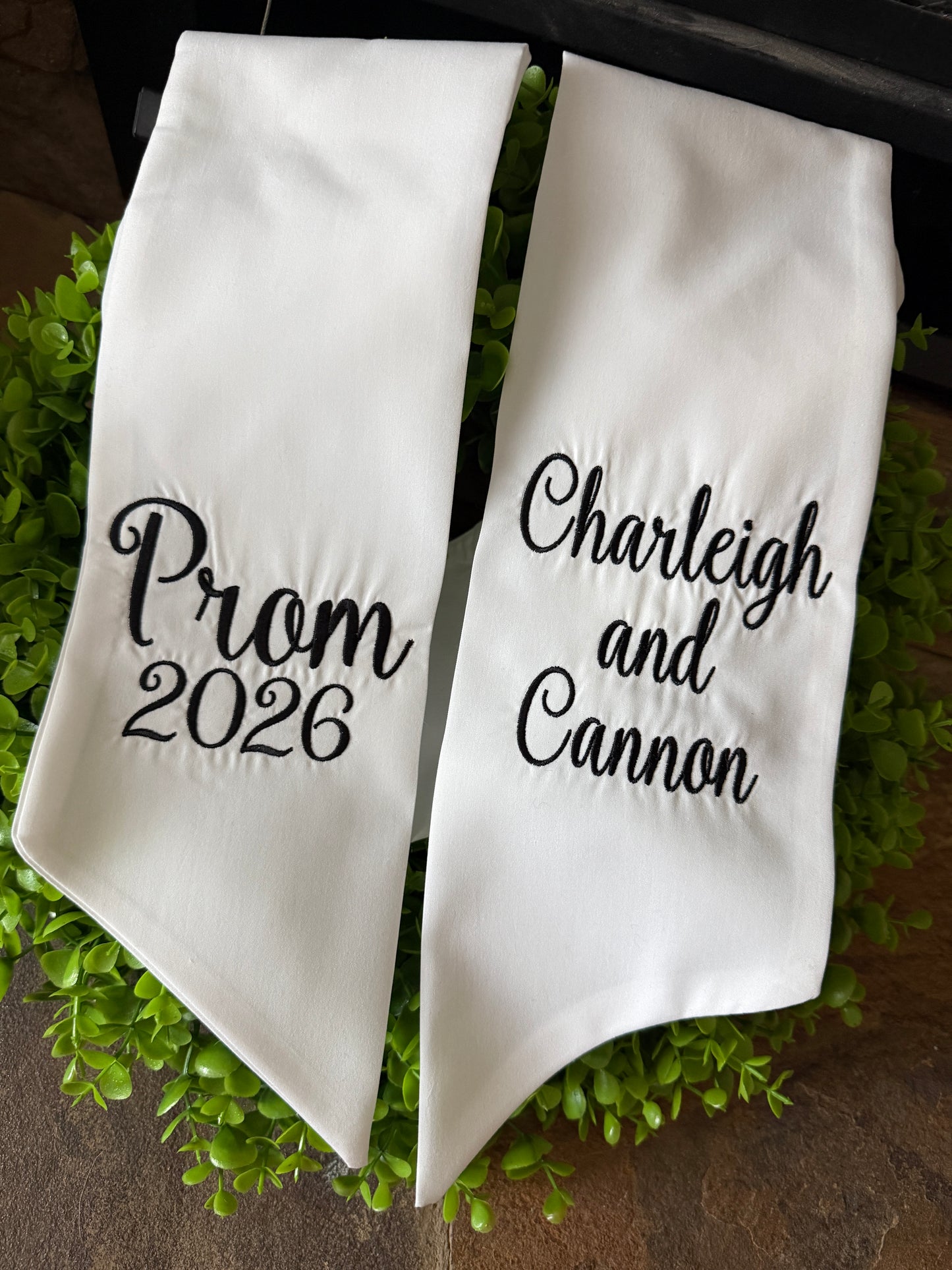Wreath Sash