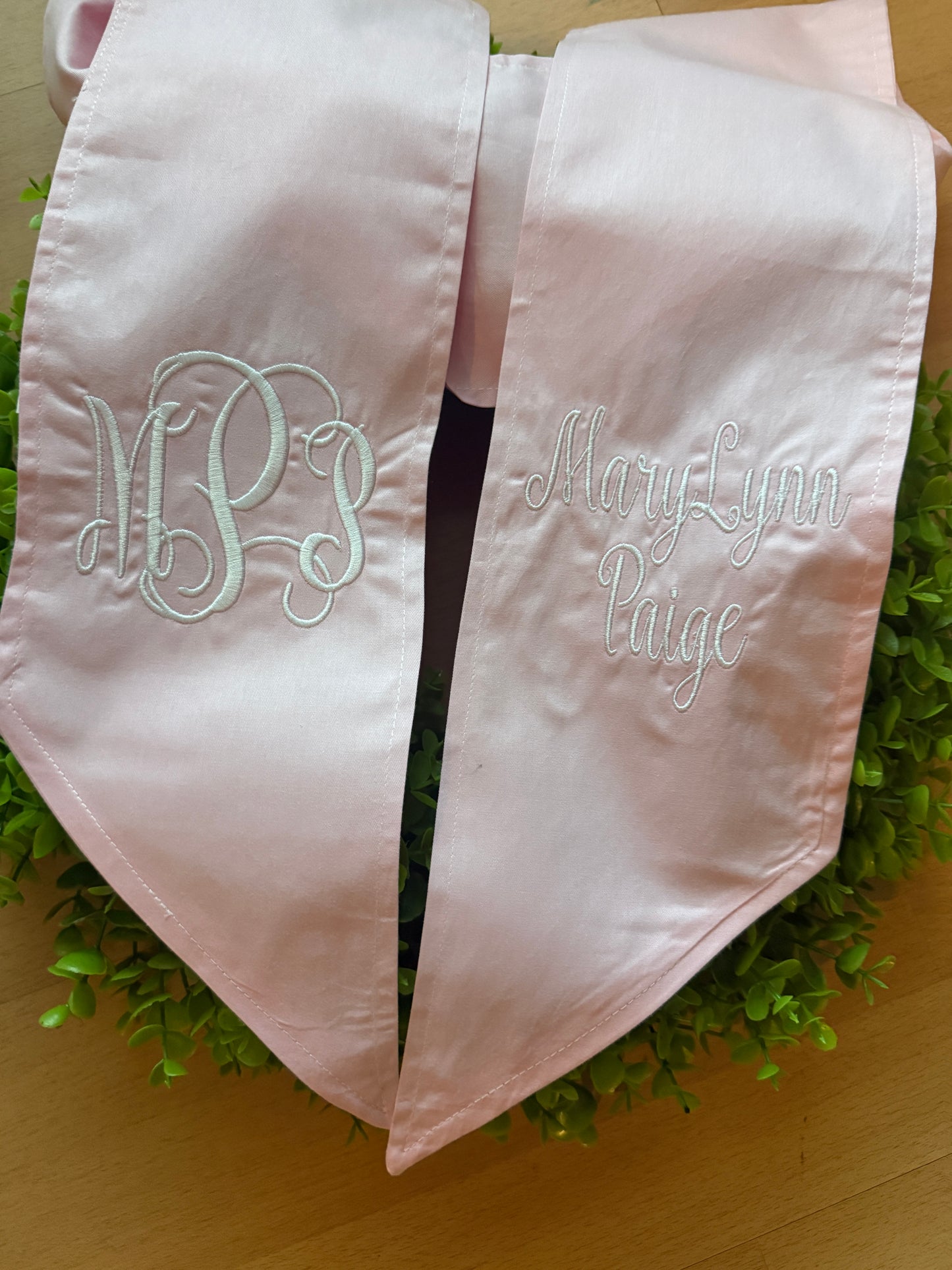 Wreath Sash