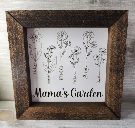 Birth Month Garden Sign